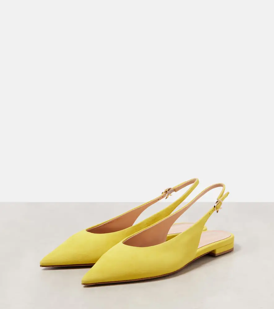Gianvito Rossi Suede slingback flats | Thumbnail 3