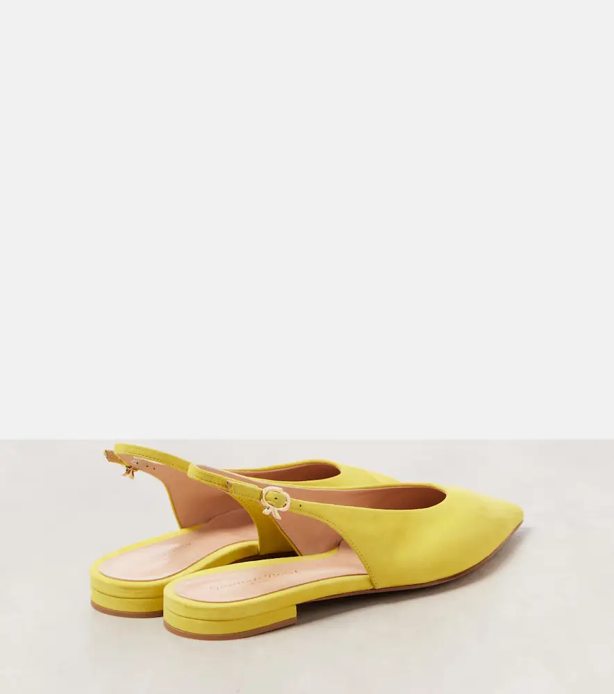 Gianvito Rossi Suede slingback flats | Thumbnail 5
