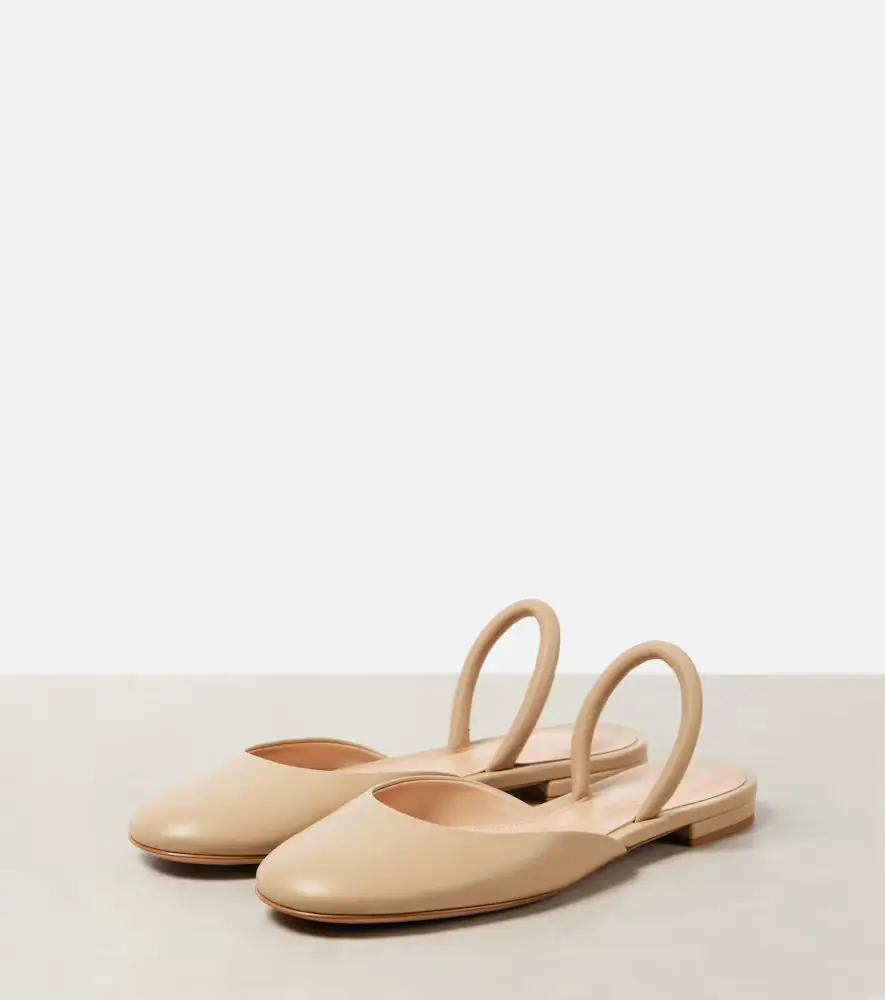 Gianvito Rossi Leather ballet flats | Thumbnail 2