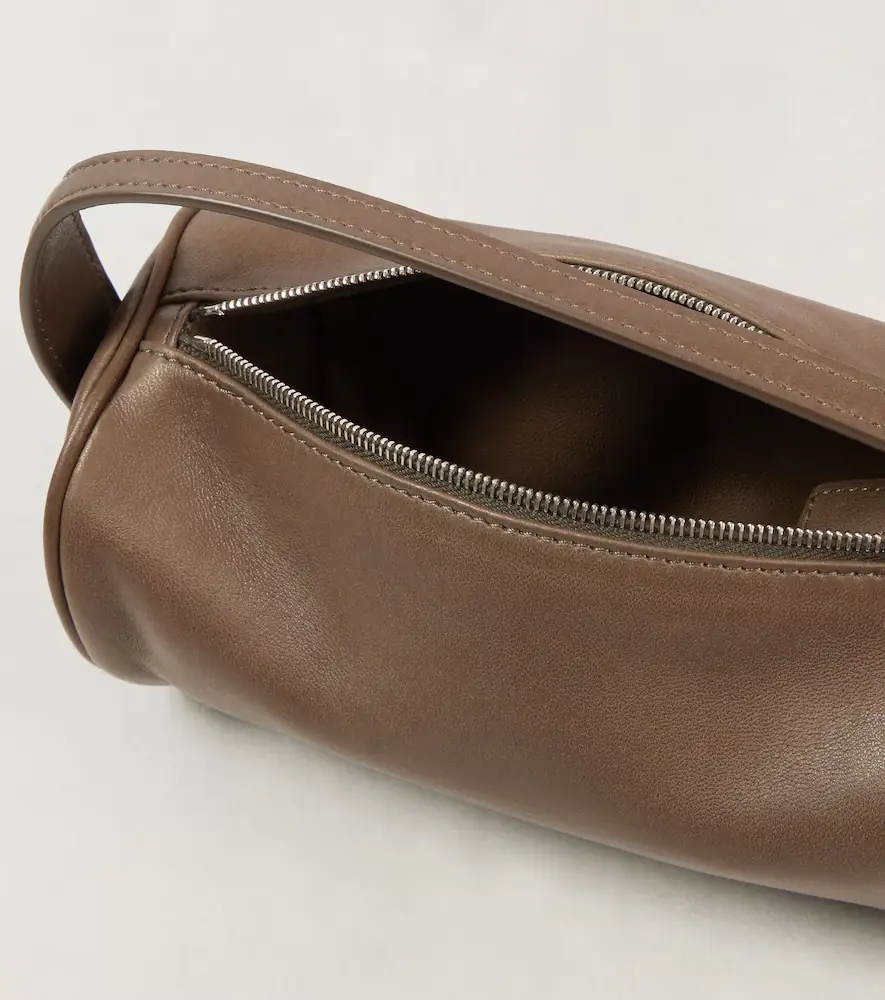The Row Round '90s leather shoulder bag | Thumbnail 5