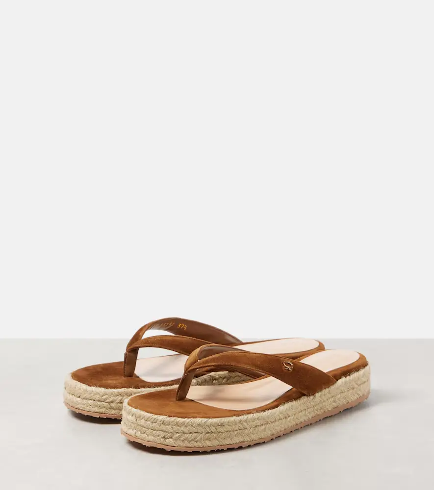 Gianvito Rossi Suede espadrille thong sandals | Thumbnail 5
