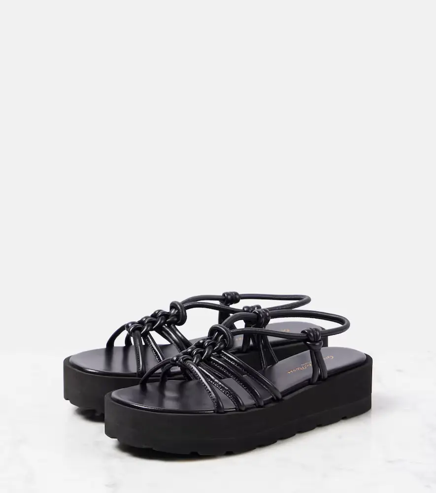 Gianvito Rossi Hebe platform leather sandals | Thumbnail 3