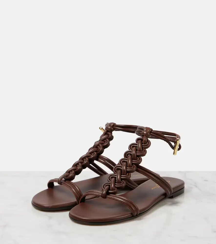 Gianvito Rossi Capua braided leather sandals | Thumbnail 3