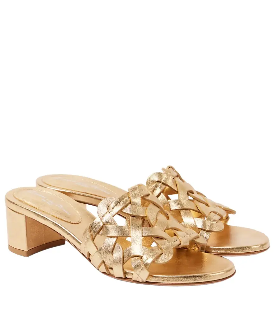 Gianvito Rossi Amalfi 45 leather mules