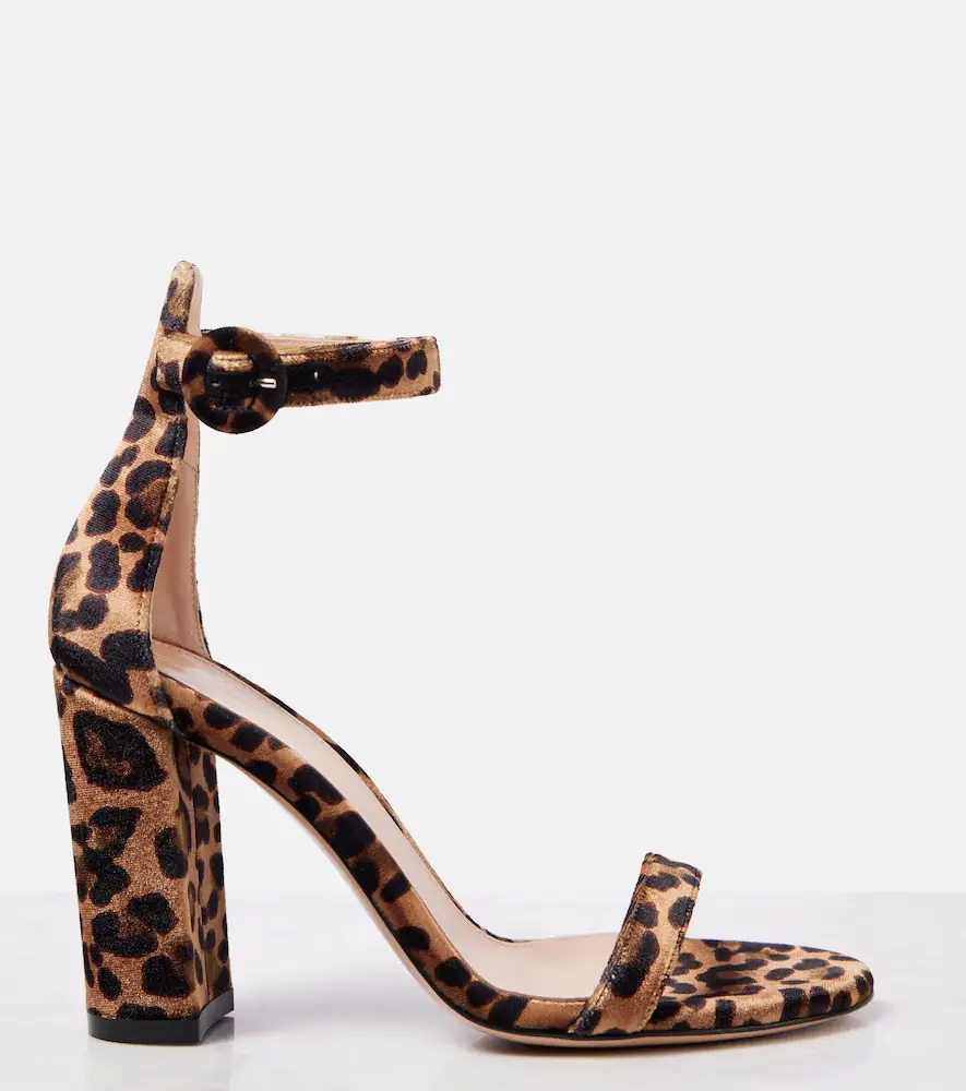 Gianvito Rossi Gaeta 95 leopard-print velvet sandals | Thumbnail 4 Gianvito Rossi Gaeta 95 leopard-print velvet sandals | Thumbnail 4
