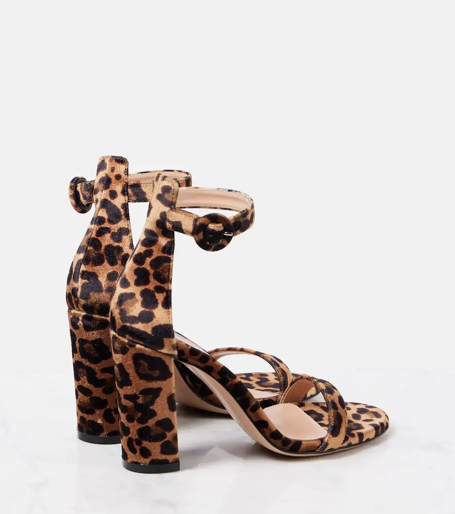 Gianvito Rossi Gaeta 95 leopard-print velvet sandals | Thumbnail 5 Gianvito Rossi Gaeta 95 leopard-print velvet sandals | Thumbnail 5