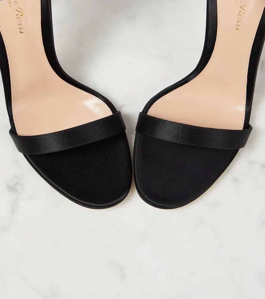 Gianvito Rossi Adore 105 embellished satin sandals | Thumbnail 3 Gianvito Rossi Adore 105 embellished satin sandals | Thumbnail 3