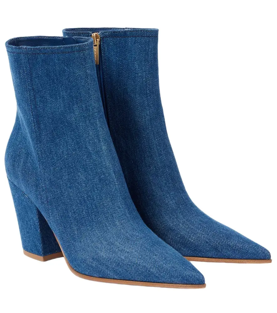 Gianvito Rossi Keinna 85 denim ankle boots | Image 1 Gianvito Rossi Keinna 85 denim ankle boots | Image 1