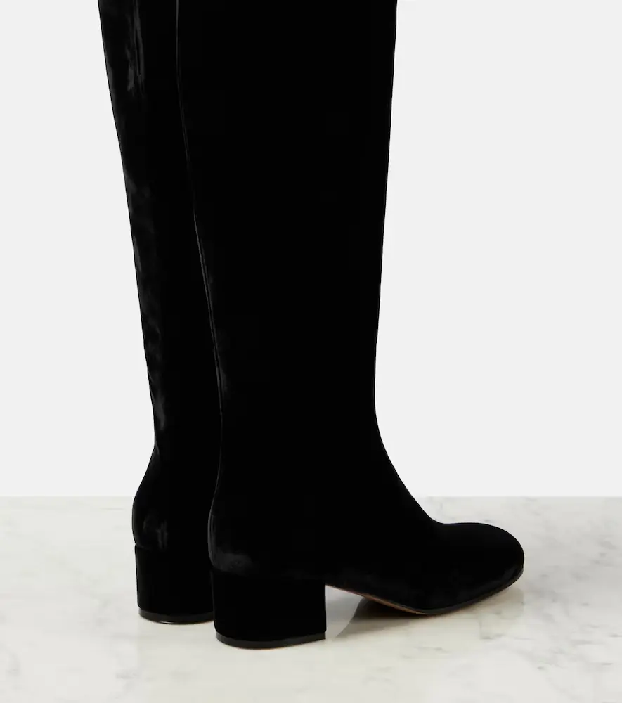 Gianvito Rossi Joelle 45 velvet knee-high boots | Thumbnail 3