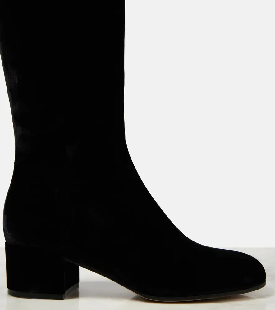 Gianvito Rossi Joelle 45 velvet knee-high boots | Thumbnail 4