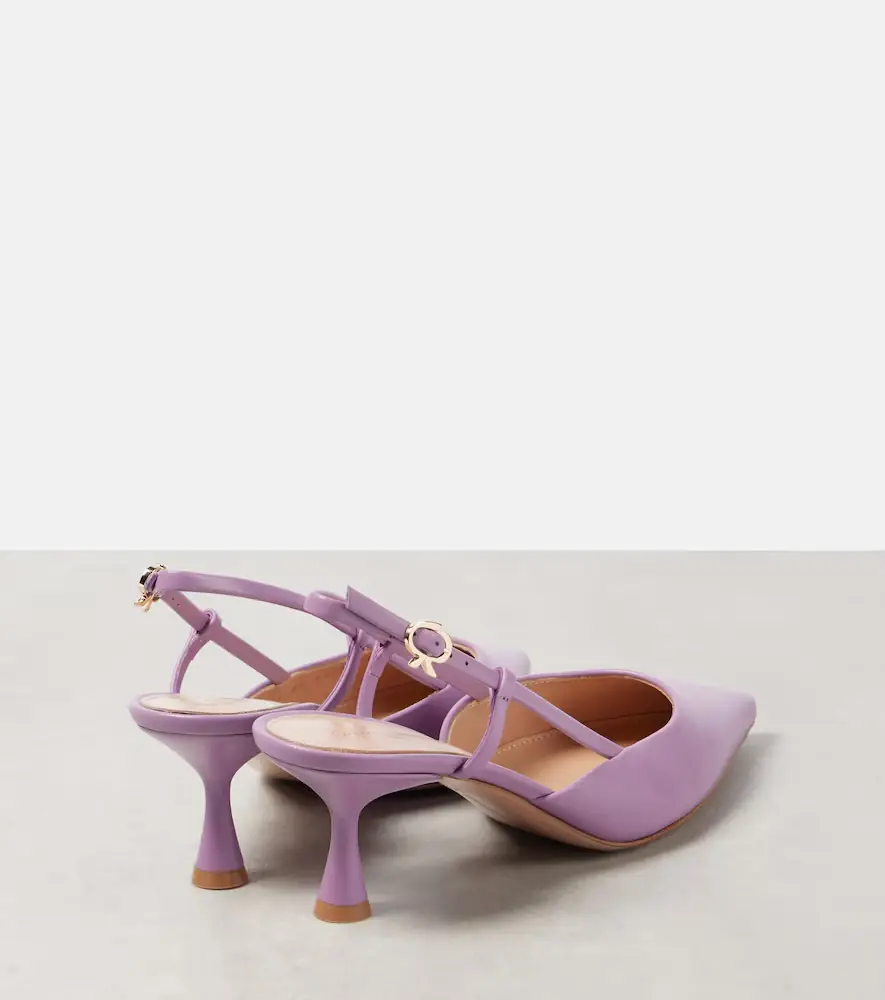 Gianvito Rossi Ascent 55 leather slingback pumps | Thumbnail 4