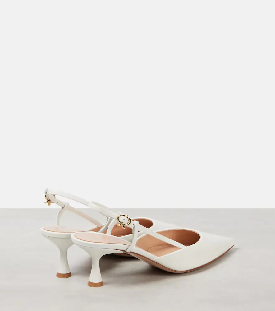 Gianvito Rossi Bridal Ascent 55 leather slingback pumps | Thumbnail 3 Gianvito Rossi Bridal Ascent 55 leather slingback pumps | Thumbnail 3