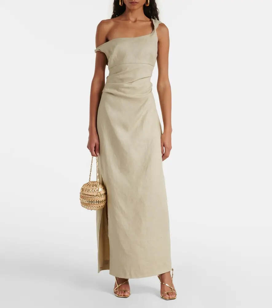 SIR. Tamara linen maxi dress | Thumbnail 5