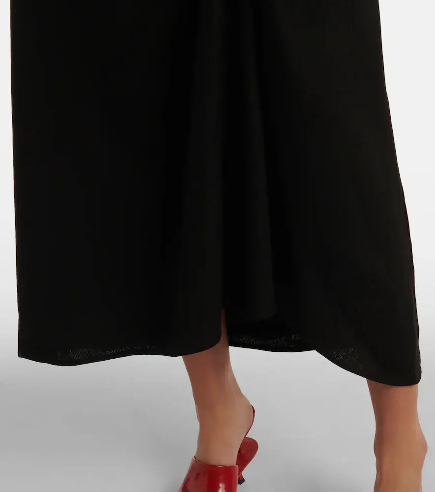 SIR. Dorian ruched linen-blend midi skirt | Thumbnail 5
