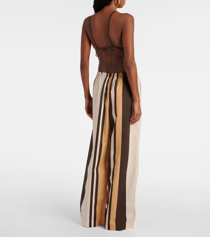 SIR. Savanna striped cotton wide-leg pants | Thumbnail 2