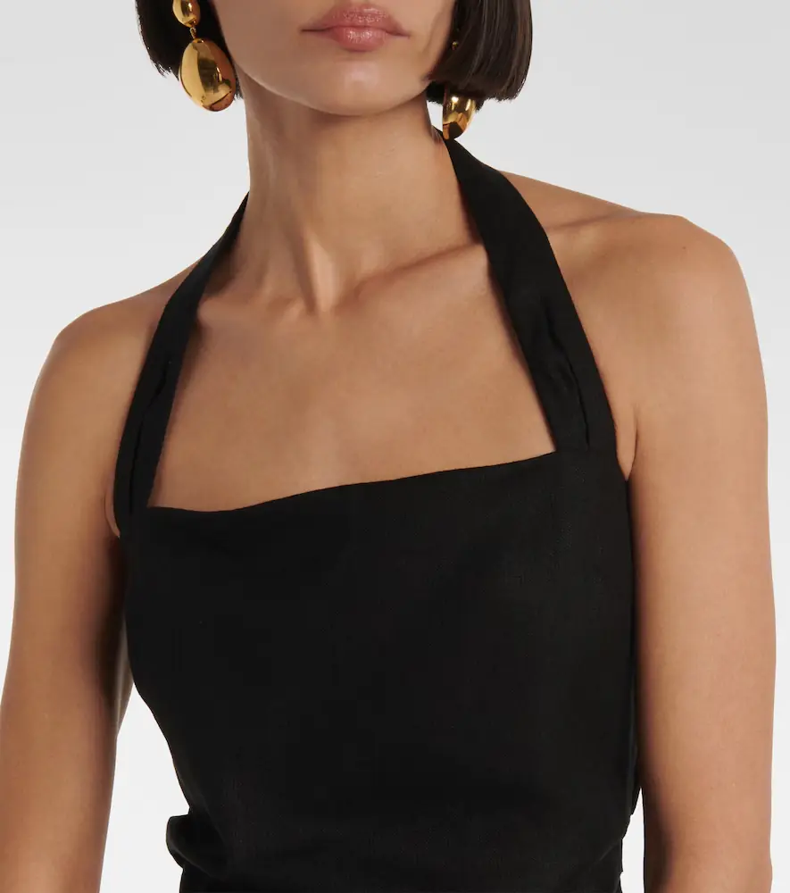 SIR. Dorian linen-blend top | Thumbnail 4