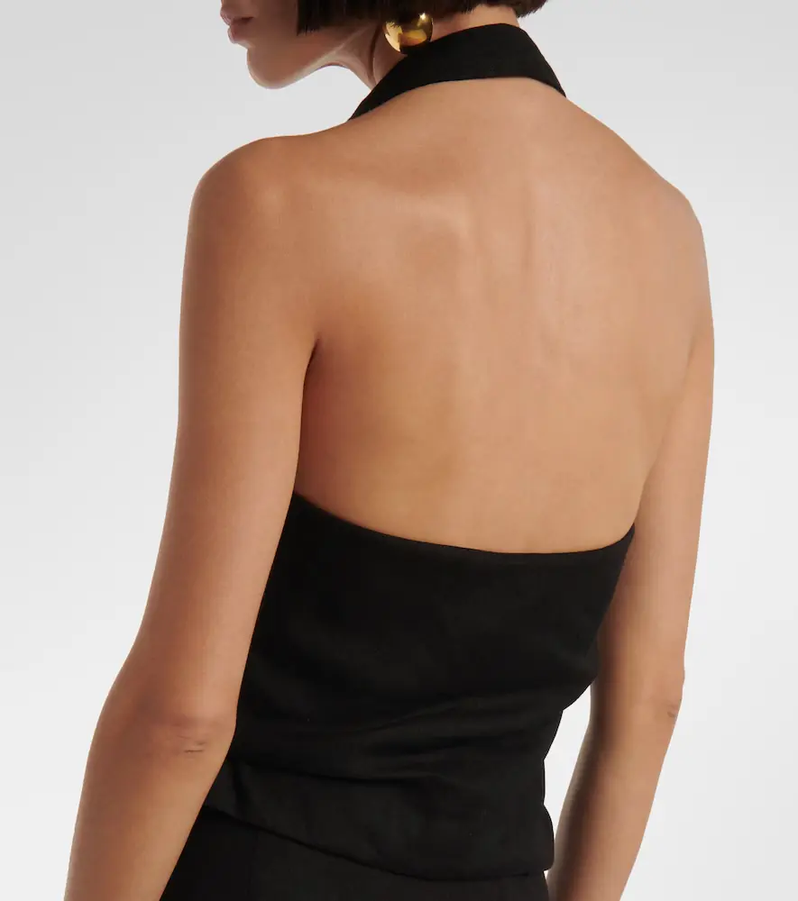 SIR. Dorian linen-blend top | Thumbnail 6