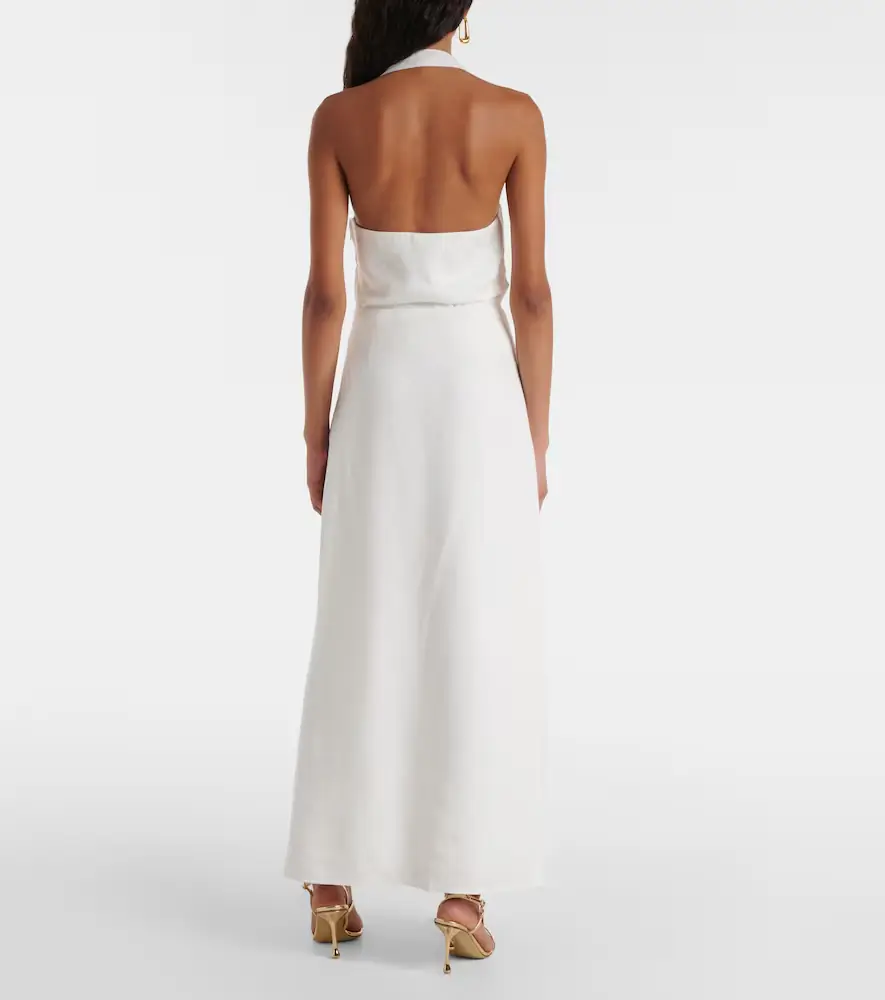 SIR. Dorian ruched linen-blend maxi skirt | Thumbnail 2 SIR. Dorian ruched linen-blend maxi skirt | Thumbnail 2