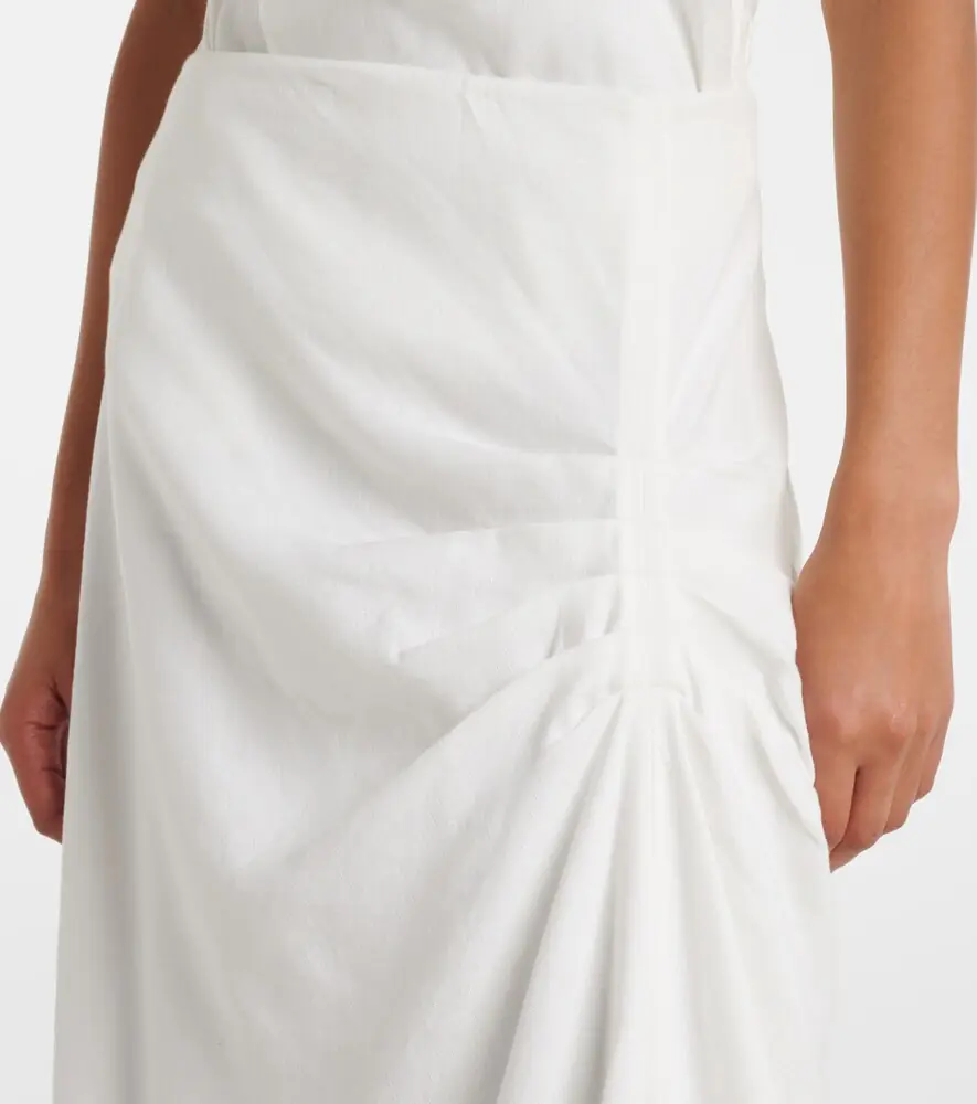SIR. Dorian ruched linen-blend maxi skirt | Thumbnail 5 SIR. Dorian ruched linen-blend maxi skirt | Thumbnail 5