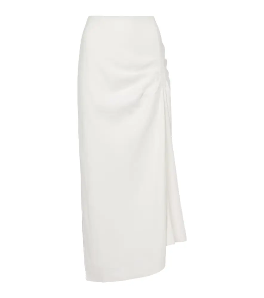 SIR Dorian ruched linen-blend maxi skirt | Image 1 SIR Dorian ruched linen-blend maxi skirt | Image 1