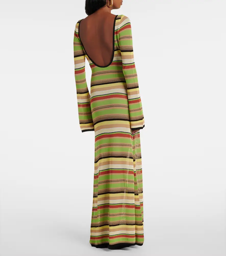 SIR. Coastline striped maxi dress | Thumbnail 4