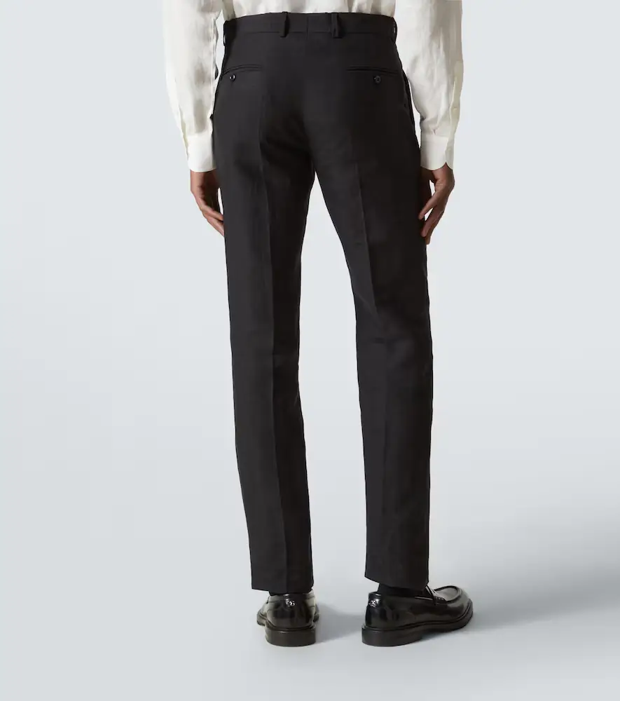 Rubinacci Modluca wool flannel straight pants | Thumbnail 2 Rubinacci Modluca wool flannel straight pants | Thumbnail 2