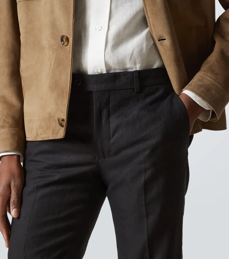 Rubinacci Modluca wool flannel straight pants | Thumbnail 3 Rubinacci Modluca wool flannel straight pants | Thumbnail 3