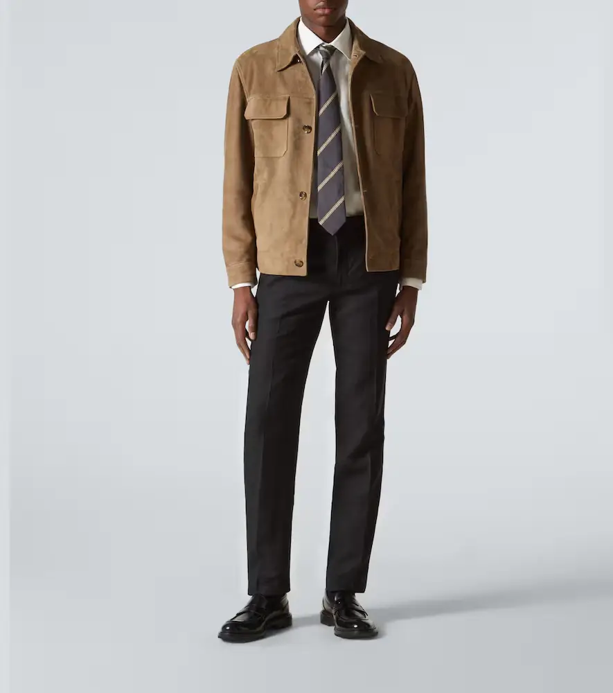Rubinacci Modluca wool flannel straight pants | Thumbnail 5 Rubinacci Modluca wool flannel straight pants | Thumbnail 5