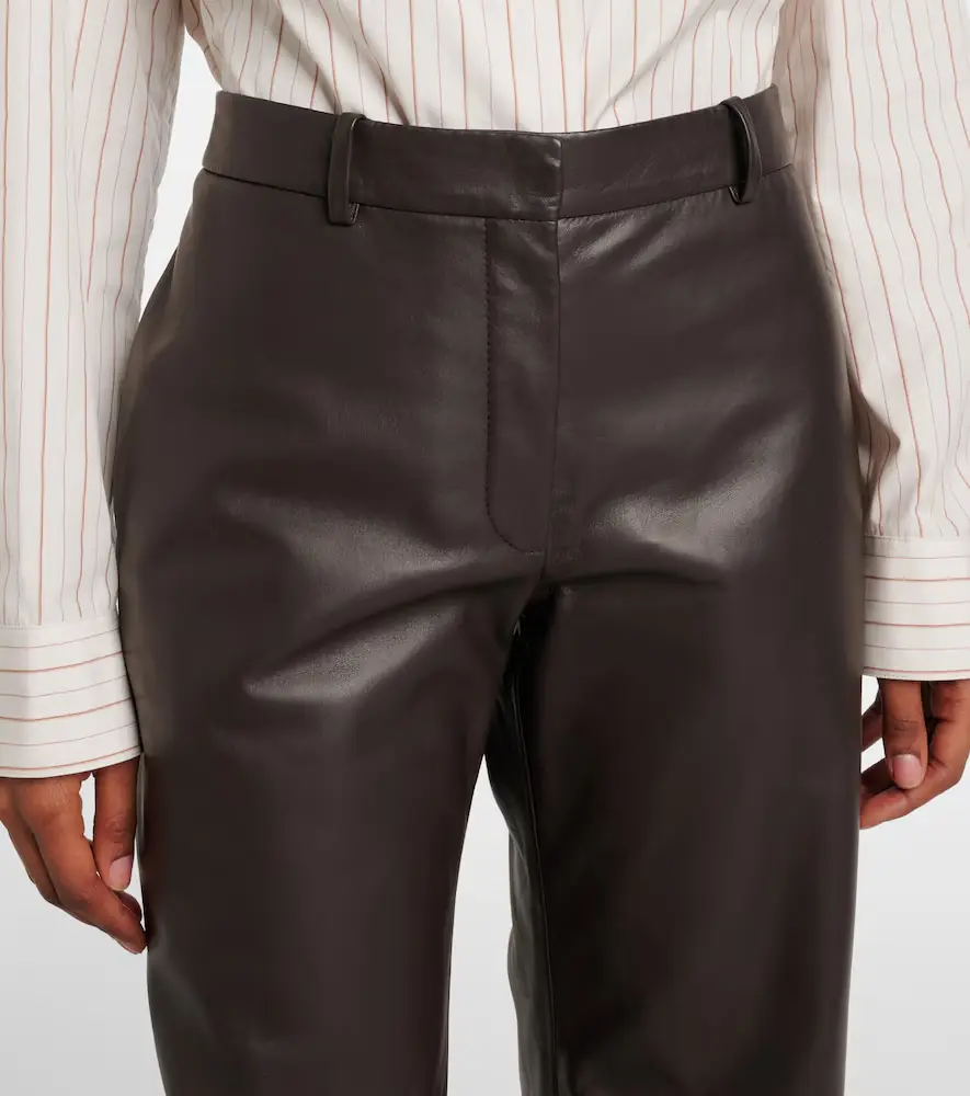 The Row Selviese leather straight pants | Thumbnail 6 The Row Selviese leather straight pants | Thumbnail 6