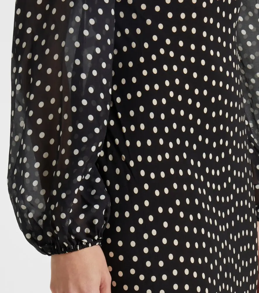 Rixo Ivy polka-dot silk maxi dress | Thumbnail 4