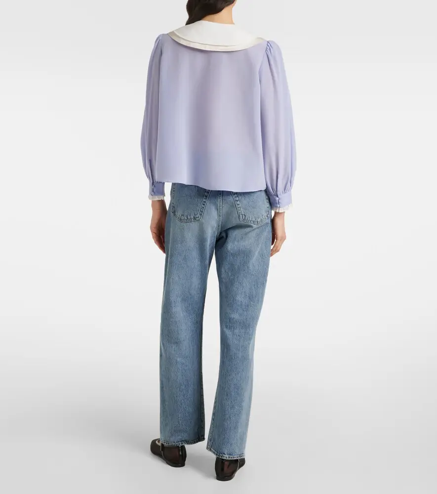 Rixo Eimer silk top | Thumbnail 3