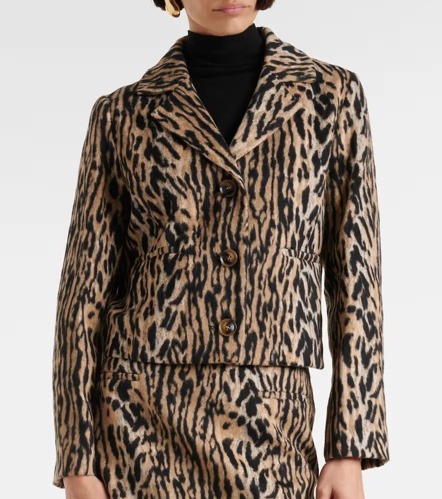 Rixo Leila leopard-print jacket | Thumbnail 2