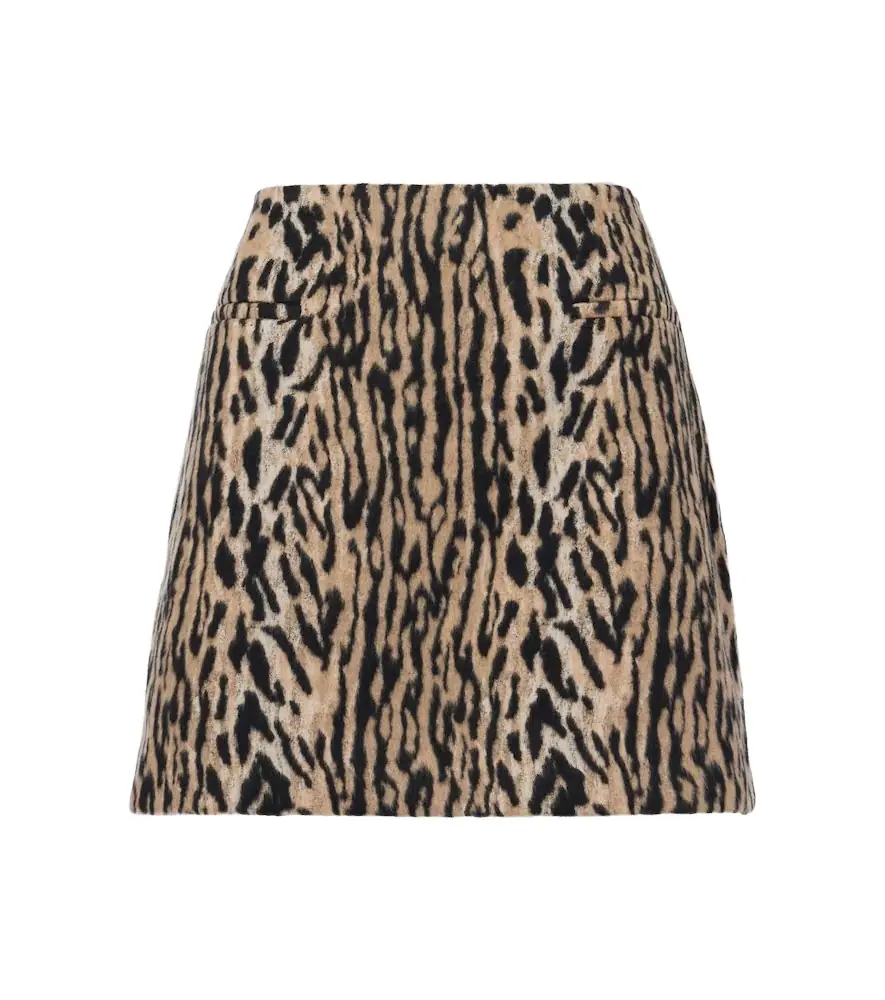 Rixo Mariah leopard-print miniskirt | Image 1 Rixo Mariah leopard-print miniskirt | Image 1