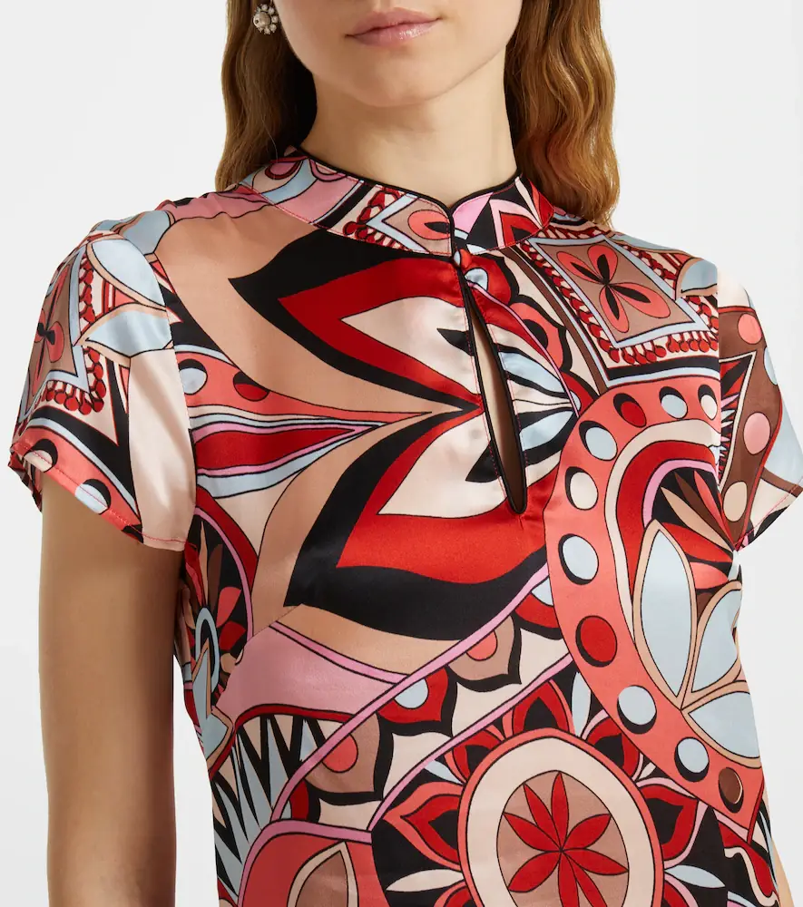 Rixo Printed silk minidress | Thumbnail 2