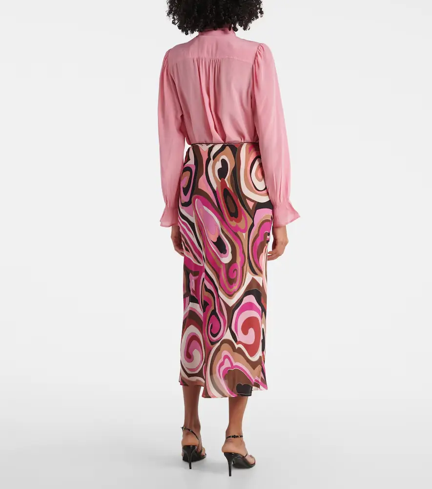 Rixo Ardith silk maxi skirt | Thumbnail 4