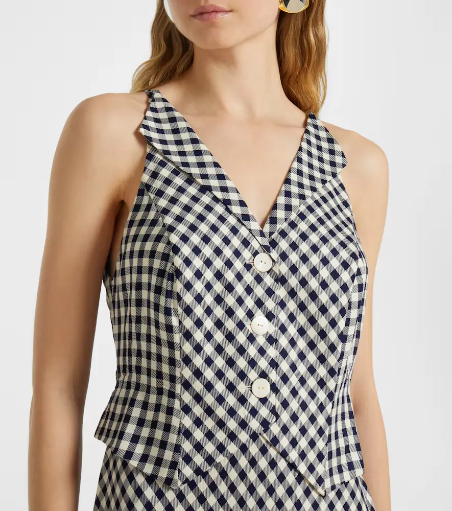 Rixo Kimmy checked maxi dress | Thumbnail 5