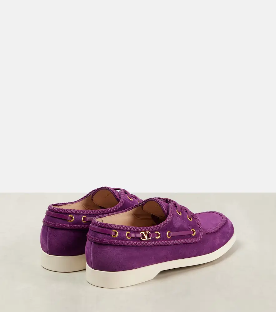 Valentino Garavani Palm Avenue suede boat shoes | Thumbnail 2 Valentino Garavani Palm Avenue suede boat shoes | Thumbnail 2