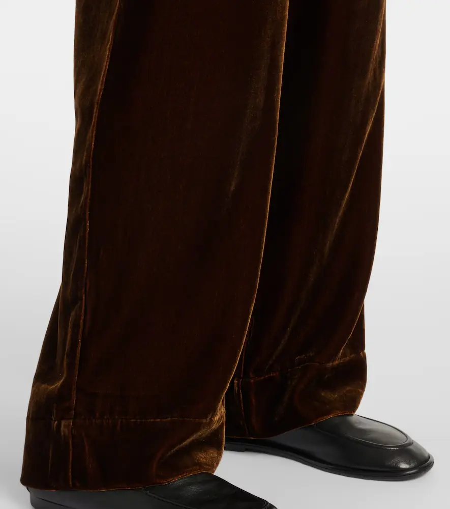 ASCENO London velvet pajama pants | Thumbnail 2