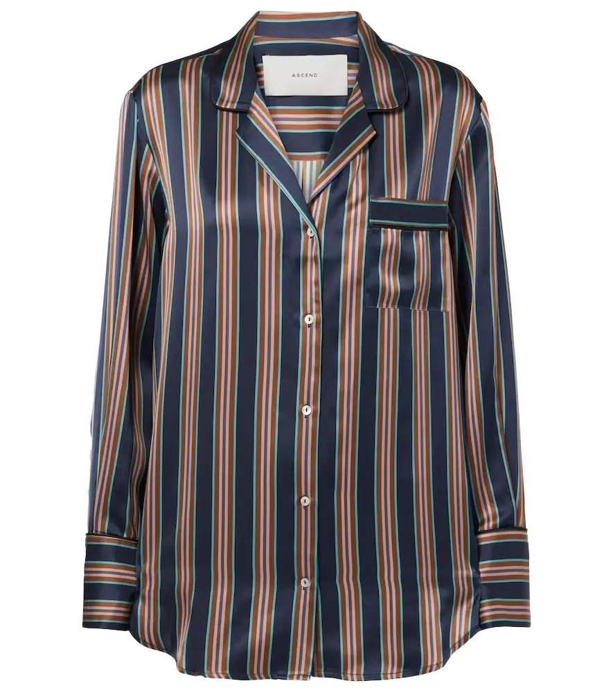 ASCENO Paris silk charmeuse shirt | Image 1 ASCENO Paris silk charmeuse shirt | Image 1