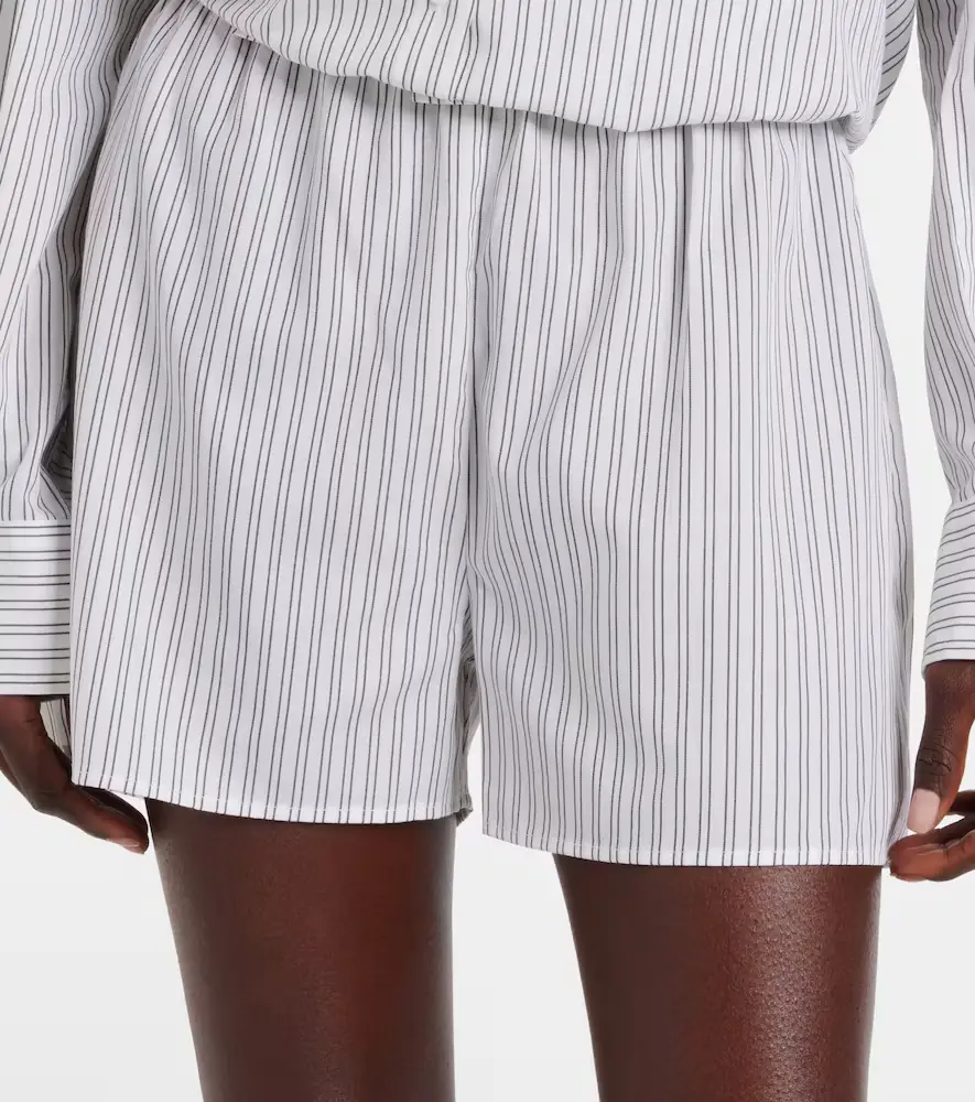 ASCENO Cairo striped cotton-blend shorts | Thumbnail 4