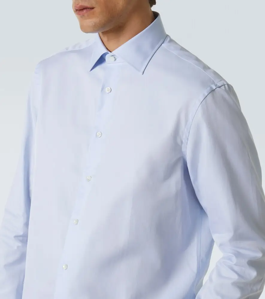 Canali Cotton poplin shirt | Thumbnail 4