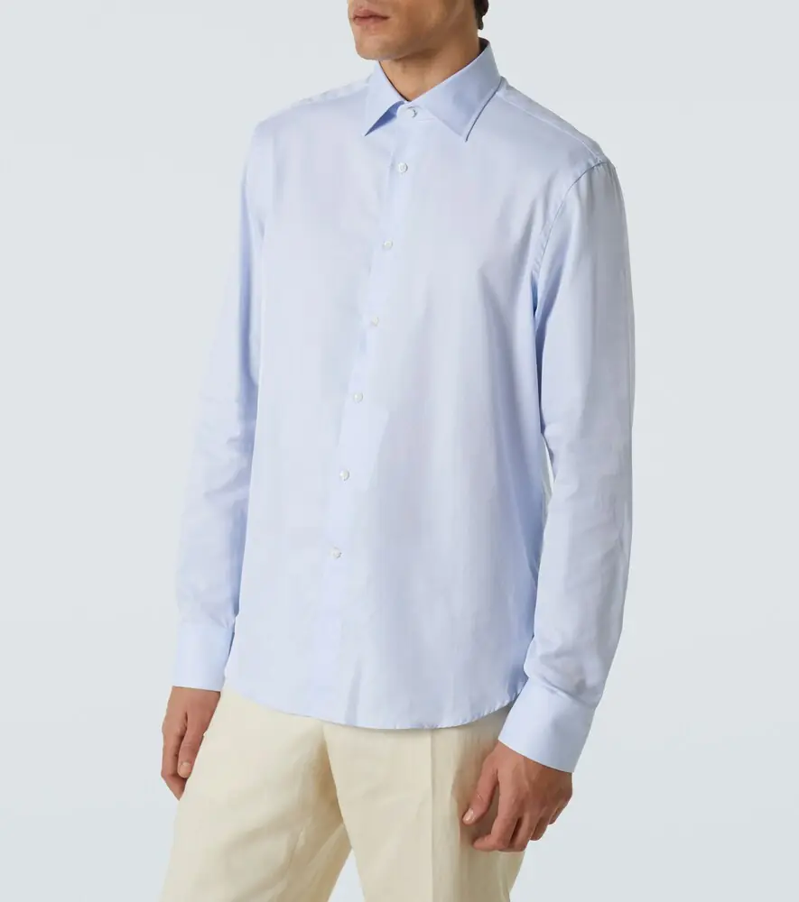 Canali Cotton poplin shirt | Thumbnail 5