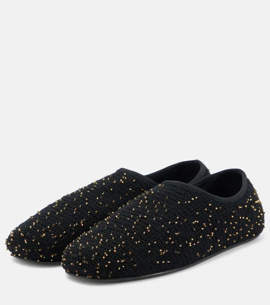 Gabriela Hearst Aris embellished knitted ballet flats | Thumbnail 3 Gabriela Hearst Aris embellished knitted ballet flats | Thumbnail 3