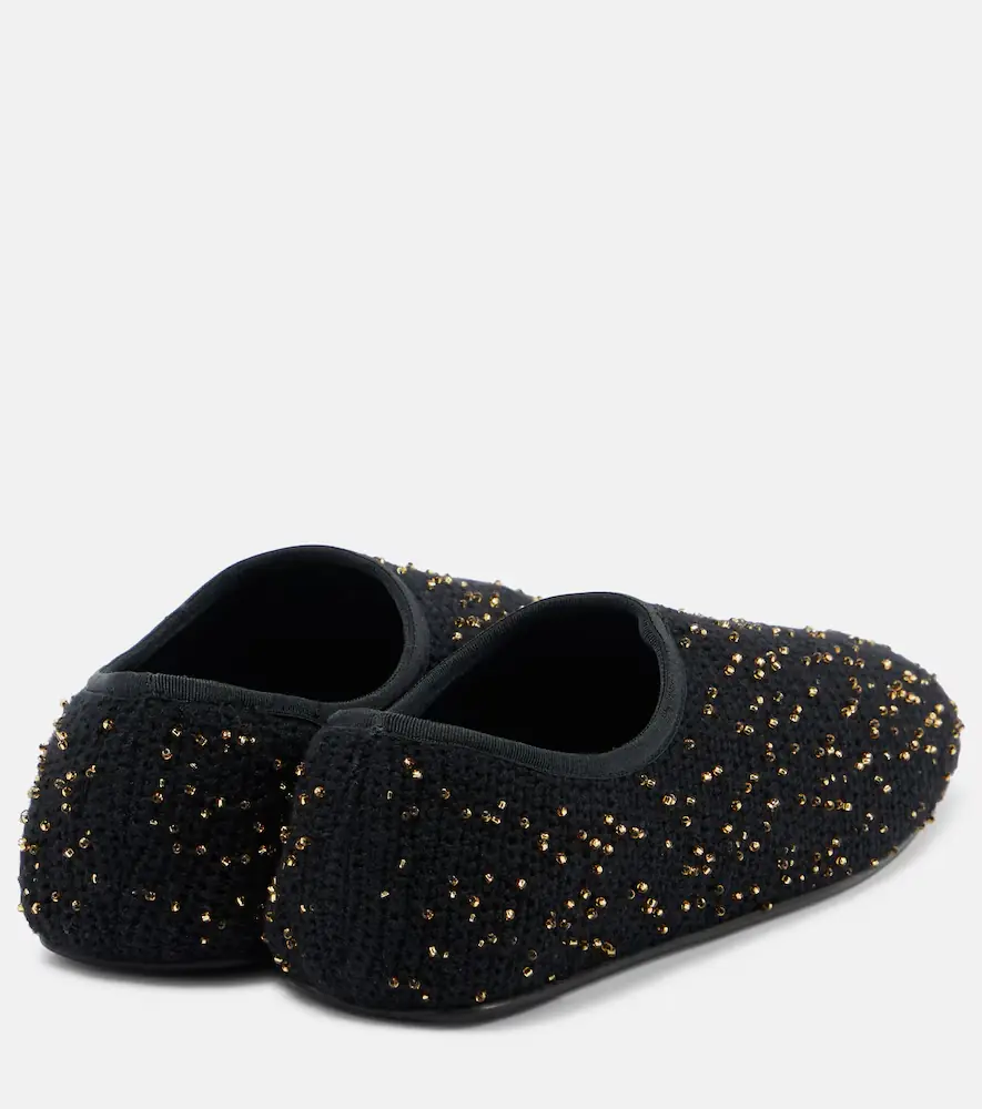 Gabriela Hearst Aris embellished knitted ballet flats | Thumbnail 4 Gabriela Hearst Aris embellished knitted ballet flats | Thumbnail 4