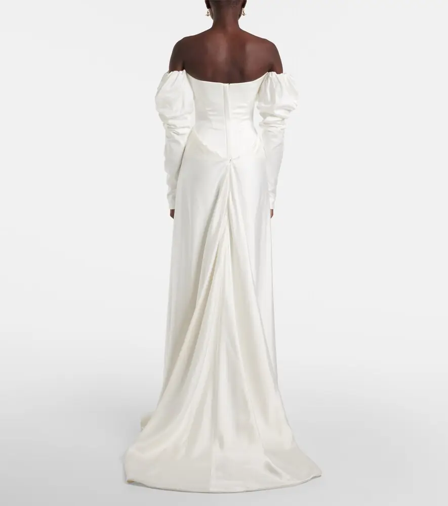 Vivienne Westwood Bridal Ember off-shoulder satin corset gown | Thumbnail 3