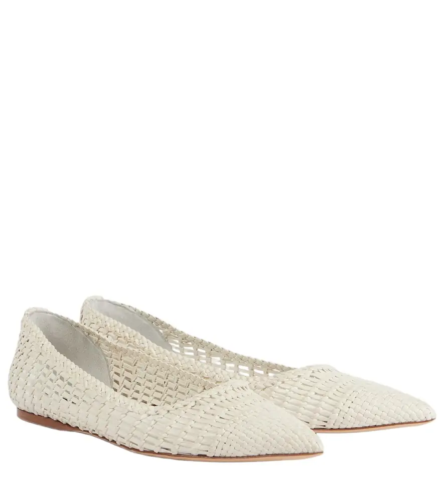 Gabriela Hearst Milos woven leather ballet flats