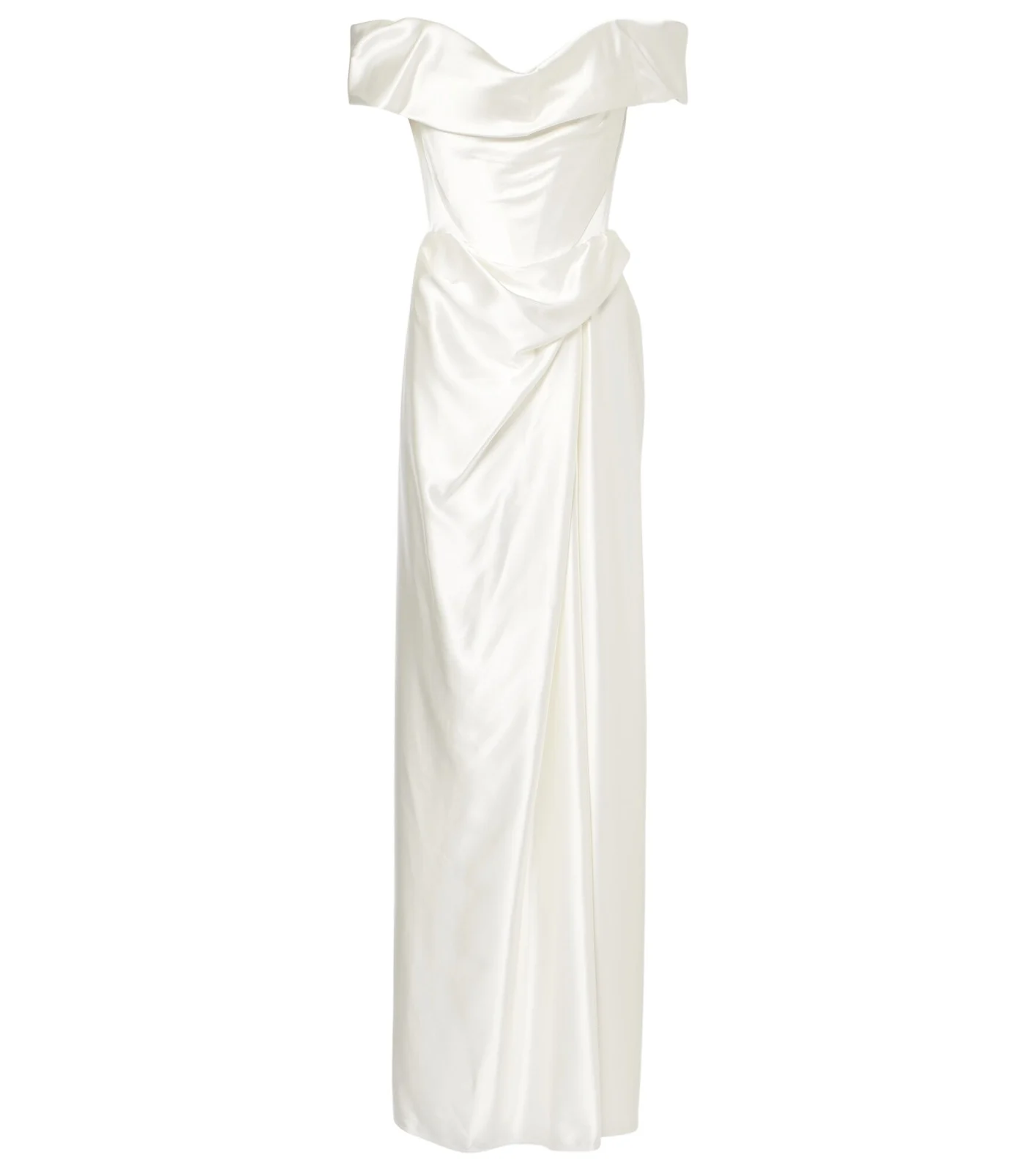 Bridal Mabel silk satin bustier gown