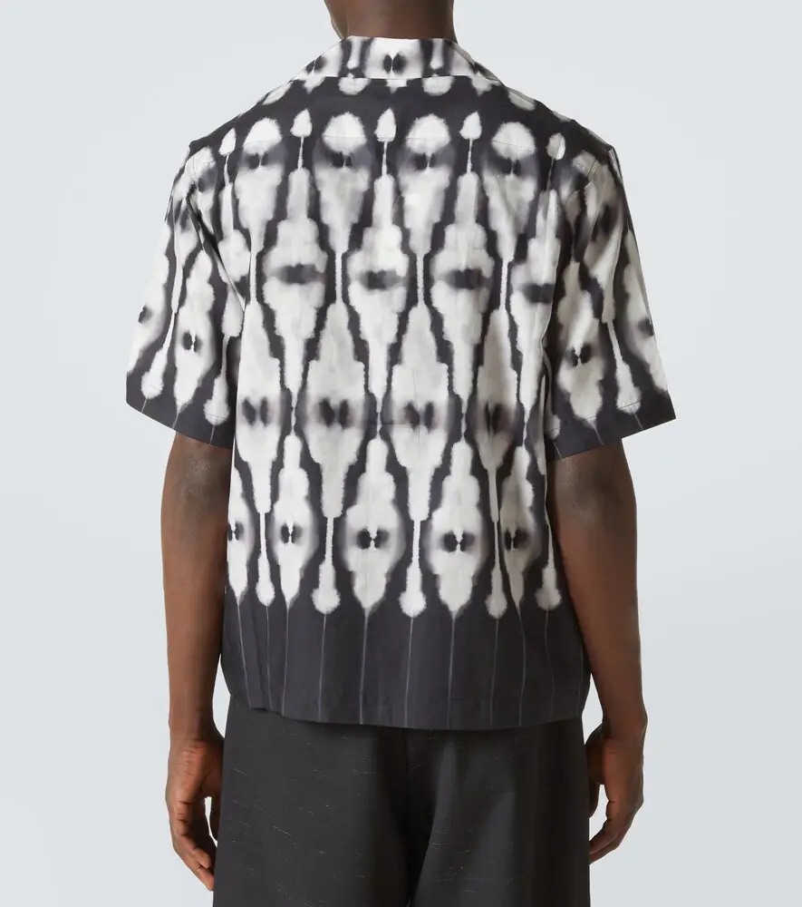 Commas Ritual printed cotton and silk shirt | Thumbnail 3