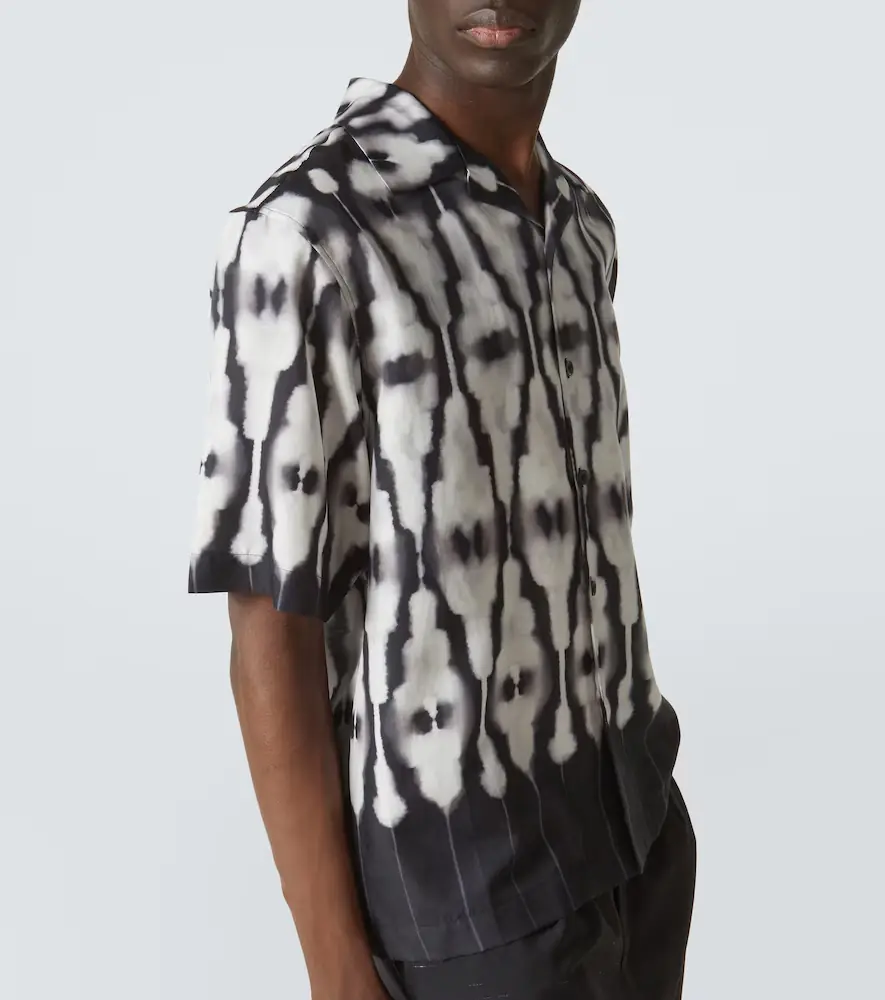 Commas Ritual printed cotton and silk shirt | Thumbnail 4