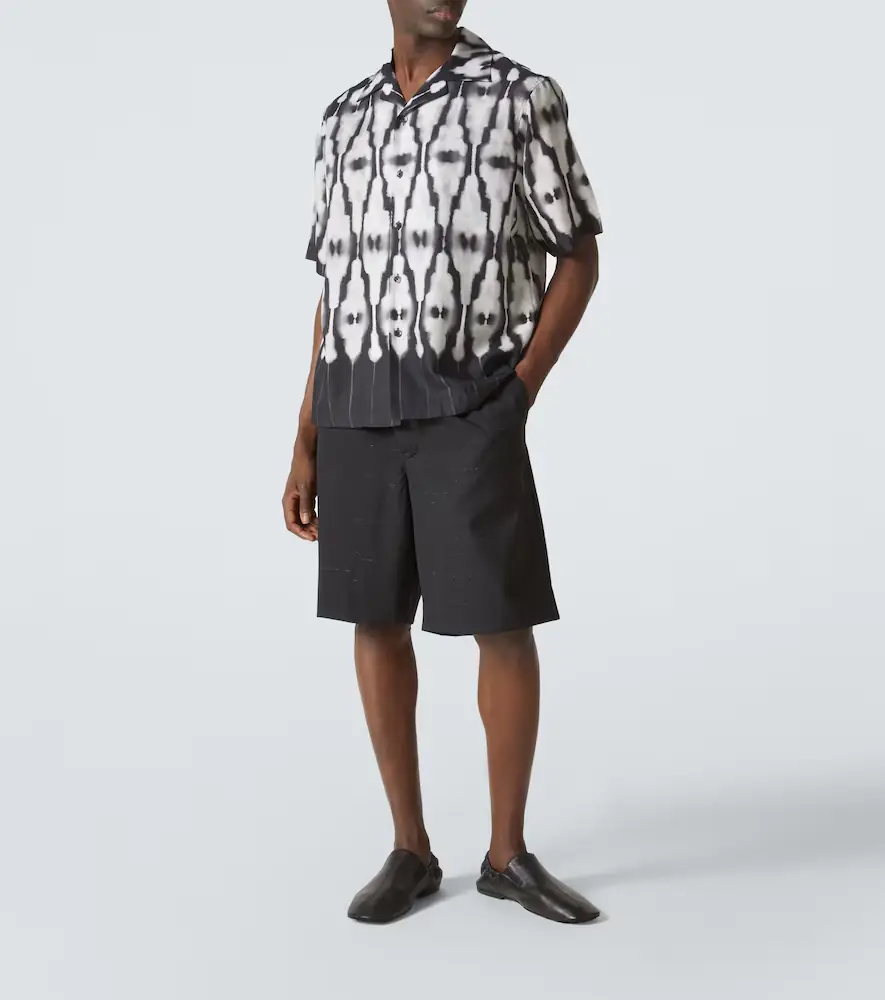 Commas Ritual printed cotton and silk shirt | Thumbnail 5